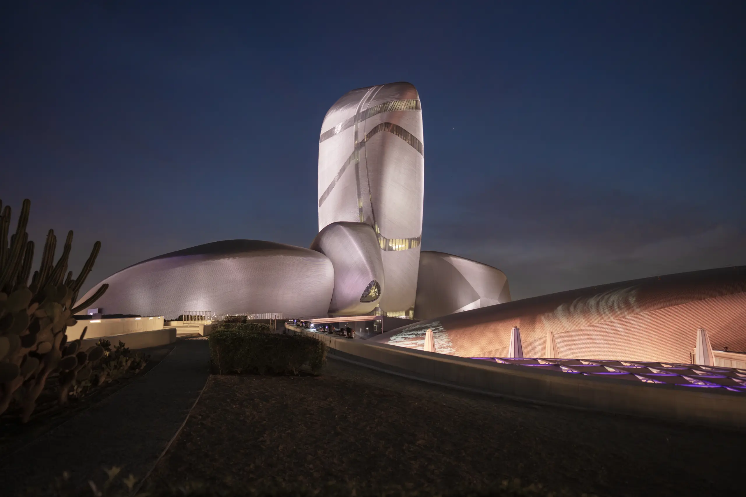 View of the King Abdulaziz Center for World Culture in Dhahran